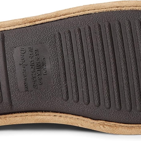 Dearfoams Men's Pull On Padded Memory Foam Slippers in Size L “Home Body” Print - Picture 3 of 5